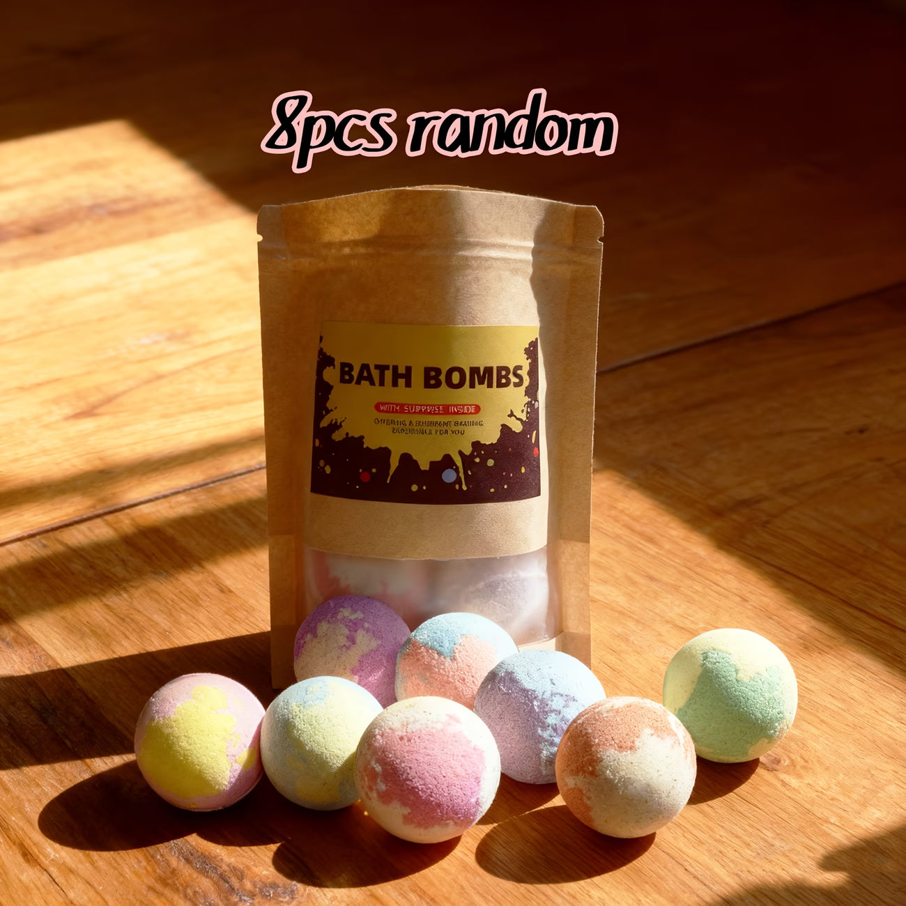 Colorful Bubble Bath Bombs and Bath Balls