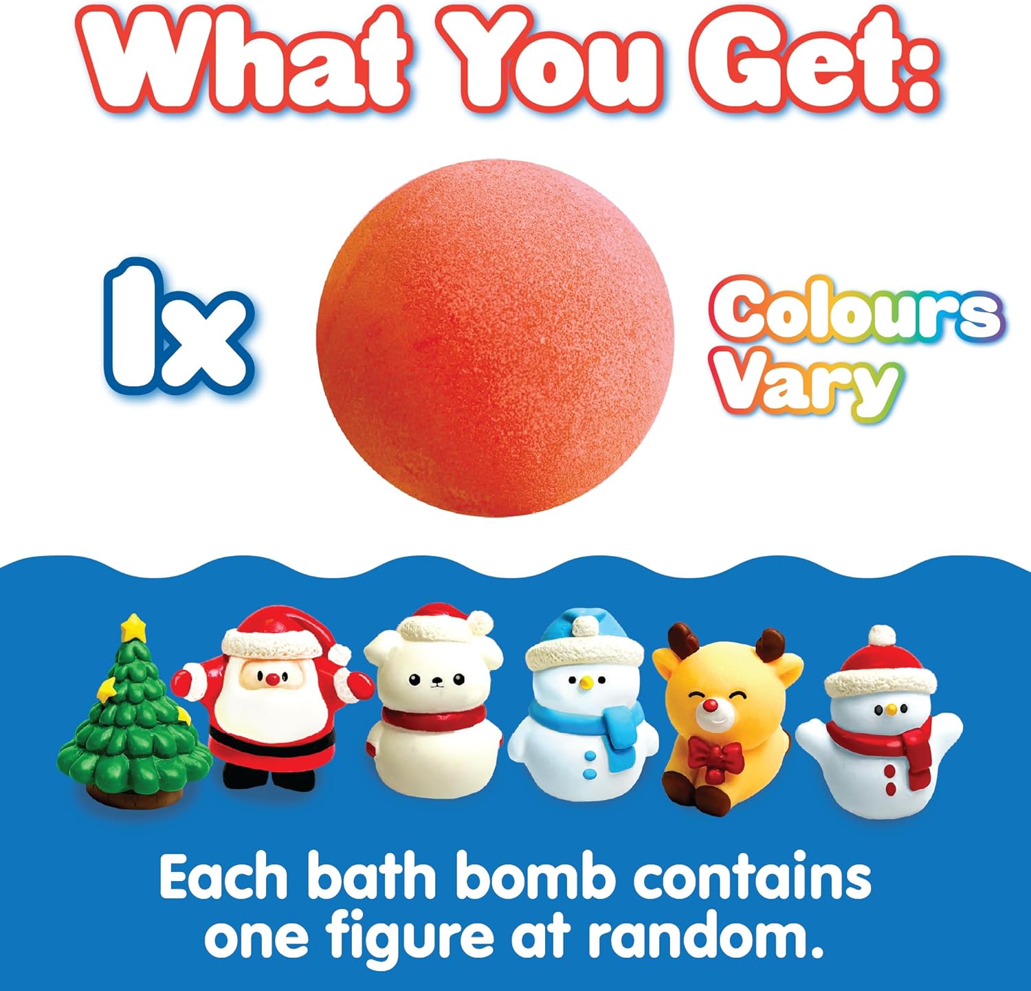 ZIMPLI Large 100g Santa Surprise Baff Bombz