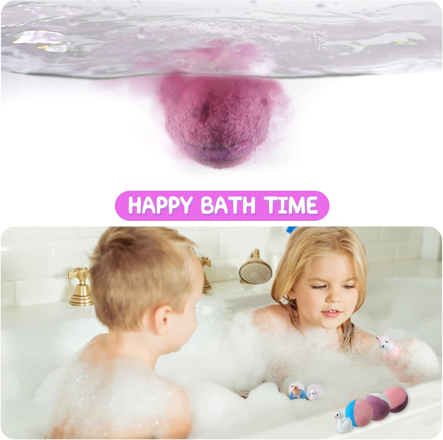 Bath Bombs for Kids with Toy Inside